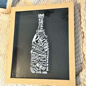 10x12 Screened Glass Shadowbox - Wine Bottle - Threshold Wall Decor